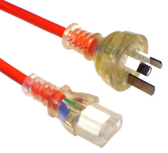 PC-C13-AUS-ORG-3M  AC CABLE MED C13 3M